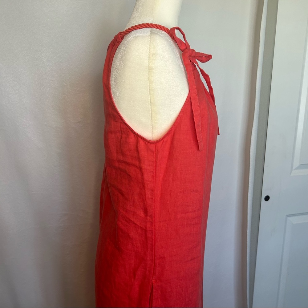 Tommy Bahama linen summer dress great condition size XS side pockets - Picture 2 of 8